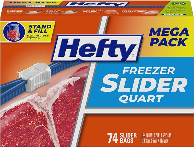 Heft Mega pack, freezer bags, one quart