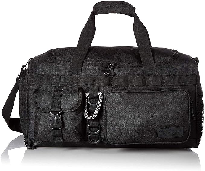 Fitdom black tactical gym bag