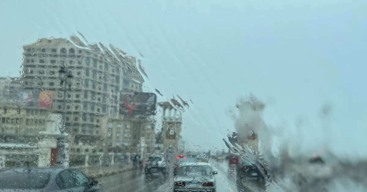 A very blurry view through a car windshield on a rainy day. Learn about an amazing product that helps you drive safely in the rain.