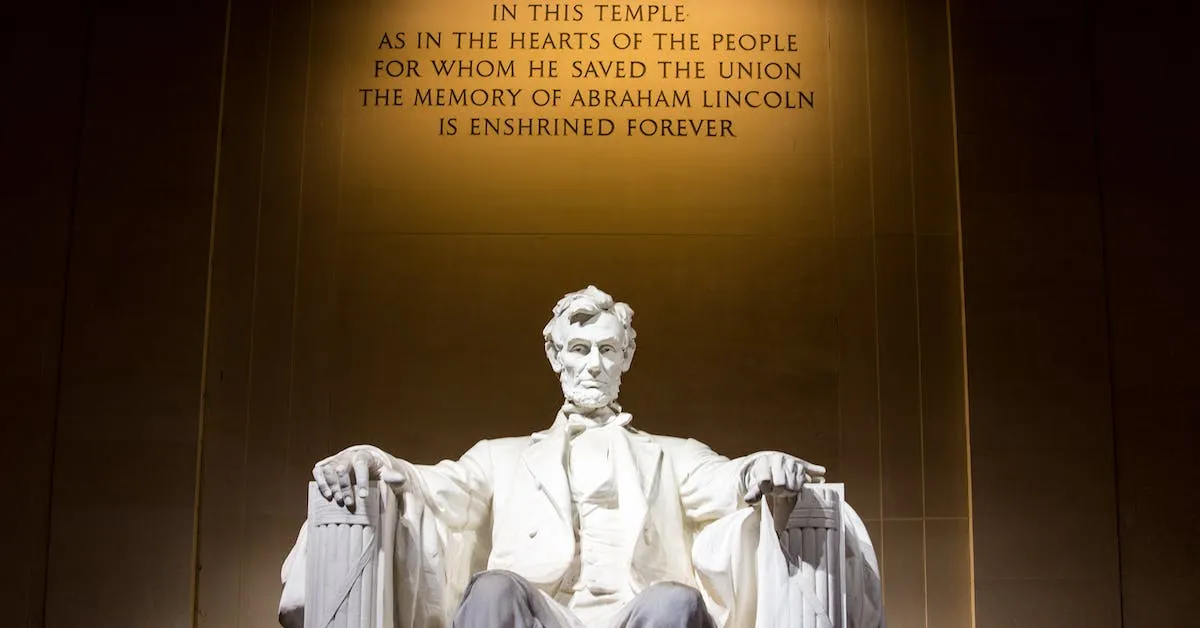 The Lincoln Memorial in Washington D.C. Check out this article for a fun way to learn American History.