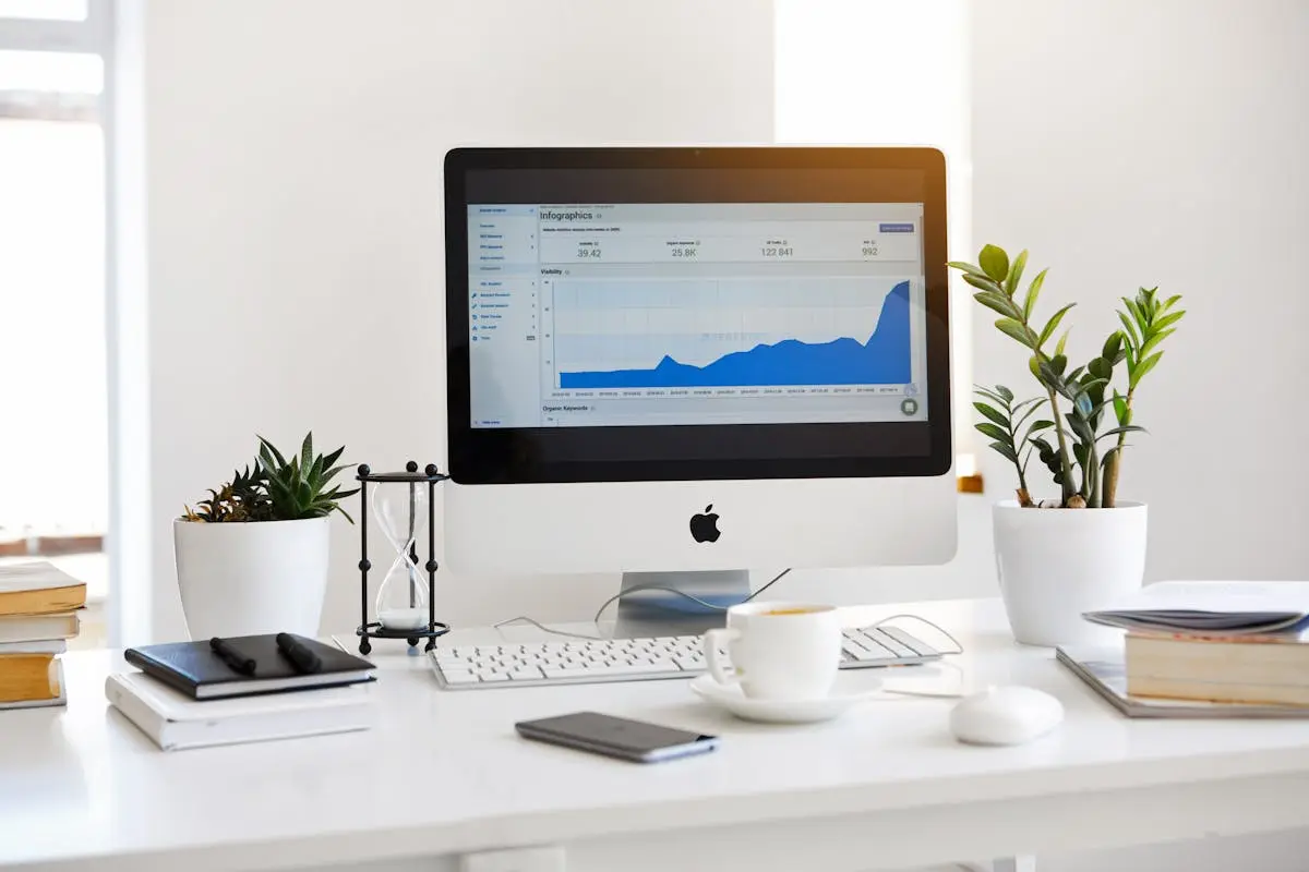 A beautiful computer desk all setup for comfort and productivity, all in matching white. Although, a beautiful computer needs a fully functioning internet connection. Are you currently experiencing internet connection issues? See our latest post, it may help you solve the problem.