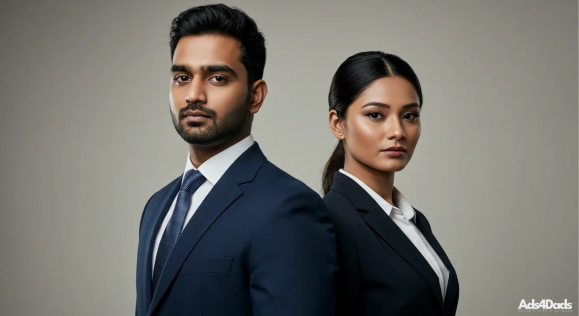 A powerful yet compassionately strong businessman and business woman expressing a peaceful attitude. They both have the authority to ruin someone's life but they express meekness. Learn more about meekness in our latest article.