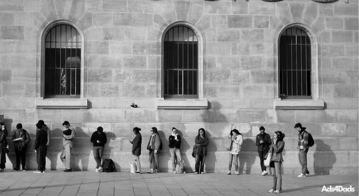 A bunch of men and women standing outside waiting. This is a perfect example of how we often feel when we are waiting for a miracle and hoping God will show up soon. Learn more about waiting for God in this recent article.